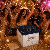 Urne Joyeux Anniversaire Party Confettis – Boîte à cartes 20 x 20 cm
