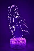 Lampe de chevet LED 3D - Animal Cheval  | Veilleuse Enfant, Décoration Chambre, Cadeau Personnalisé Anniversaire et Noël