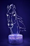 Lampe de chevet LED 3D - Animal Cheval  | Veilleuse Enfant, Dcoration Chambre, Cadeau Personnalis Anniversaire et Nol