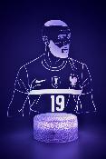 Lampe 3d personnalisée à led - Football Benzema | Veilleuse Enfant, Décoration Chambre, Cadeau Personnalisé Anniversaire et Noël