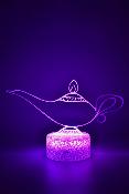 Lampe 3d personnalisée à led - Disney lampe d' Aladdin  