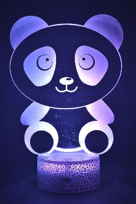 Lampe 3d personnalisée à led - Panda