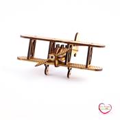 Avion en bois 14x15x16 cm