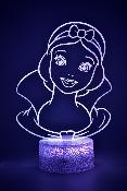 Lampe 3d personnalisée à led - Princesse Disney Blanche Neige