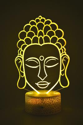 Lampe de chevet LED 3D - Bouddha  | Veilleuse Enfant, Décoration Chambre, Cadeau Personnalisé Anniversaire et Noël
