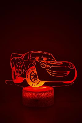 Lampe 3d personnalisée à led - Disney Cars