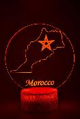 Lampe 3d personnalisée à led - Pays Maroc | Veilleuse, Décoration Maison, Cadeau Personnalisé Anniversaire et Noël