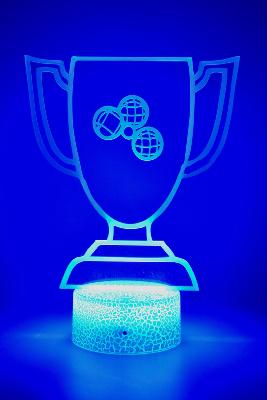Lampe 3d personnalisée à led - Trophée coupe