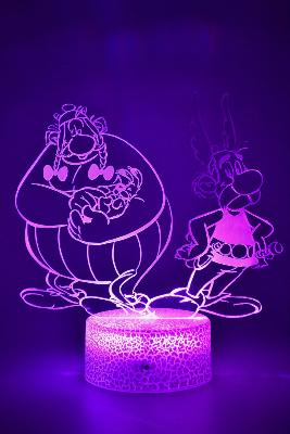 Lampe 3d personnalisée à led - Astérix