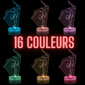 Lampe 3d personnalisée à led - Gymnastique | Veilleuse Enfant, Décoration Chambre, Cadeau Personnalisé Anniversaire et Noël