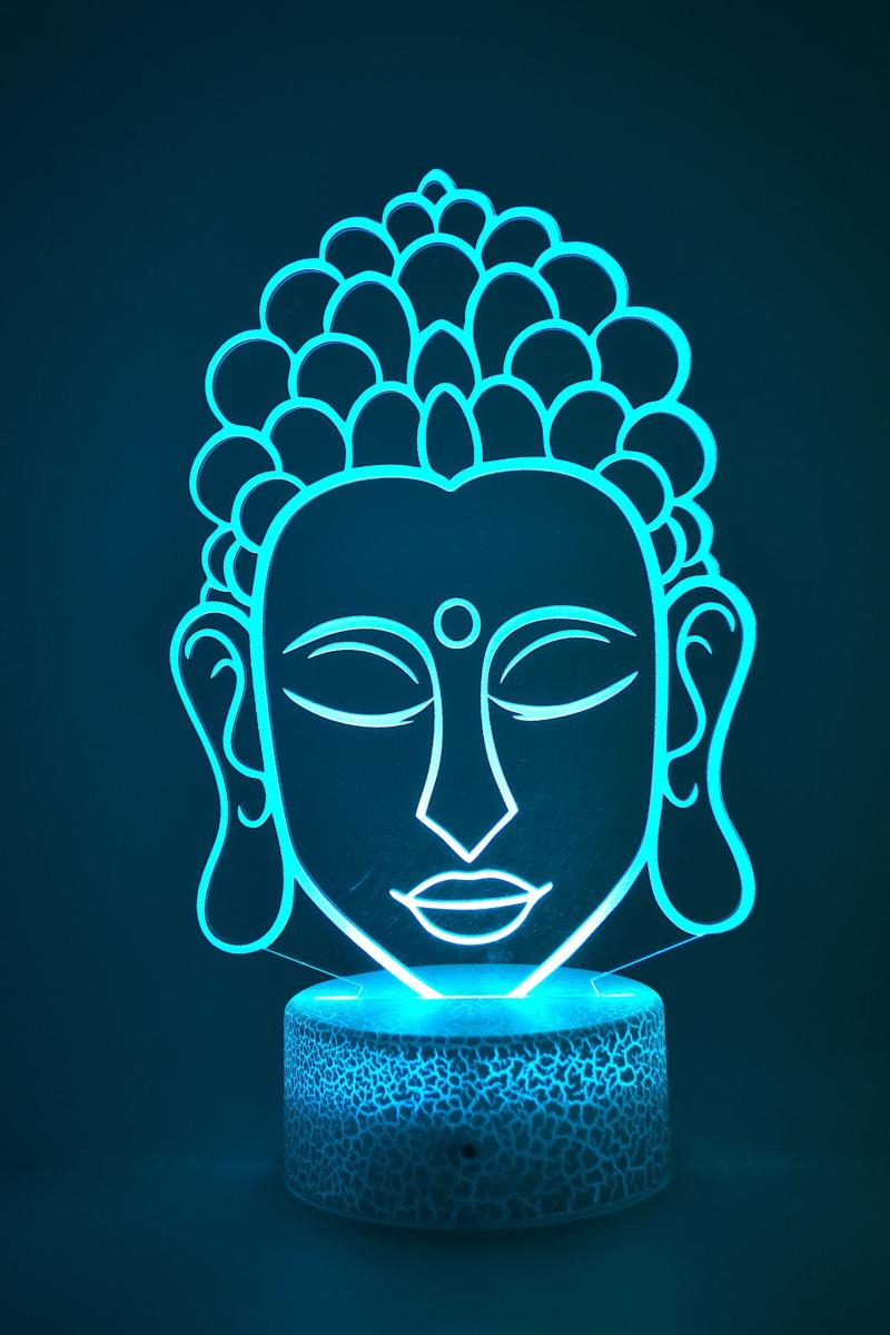 Lampe 3D Tête Bouddha