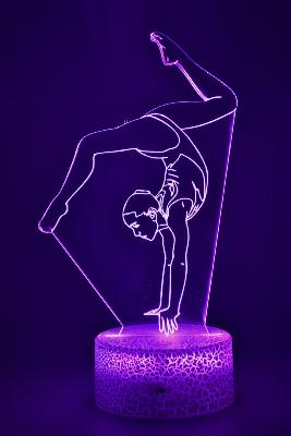 Lampe 3d personnalisée à led - Gymnastique