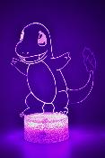 Lampe 3d personnalise  led - Manga Pokmon Salamche  | Veilleuse Enfant, Dcoration Chambre, Cadeau Personnalis Anniversaire et Nol