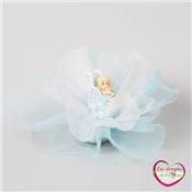 Ballotin  drages dco bebe berceau sur double tulle