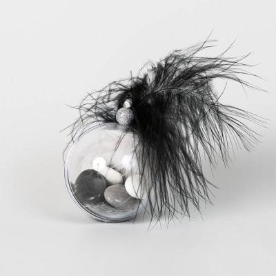 boule en plexi à dragées avec plume