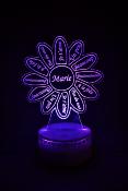 Lampe 3d personnalise  led - Fleur Marguerite | Veilleuse Enfant, Dcoration Chambre, Cadeau Personnalis Anniversaire et Nol