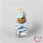 Figurine bebe dans poussette 3.5 cm