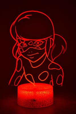 Lampe 3d personnalisée à led - Miraculous