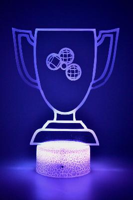 Lampe 3d personnalisée à led - Trophée coupe | Veilleuse Enfant, Décoration Chambre, Cadeau Personnalisé Anniversaire et Noël