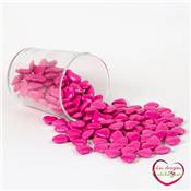 drages petit coeur fuschia 250 g 70 % chocolat