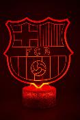Lampe 3d personnalisée à led - Football Barcelone