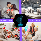 Lampe 3d personnalisée à led - Gymnastique | Veilleuse Enfant, Décoration Chambre, Cadeau Personnalisé Anniversaire et Noël