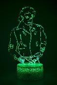 Lampe de chevet LED 3D - Chanteur Michael Jackson  | Veilleuse , Décoration Chambre, Cadeau Personnalisé Anniversaire et Noël