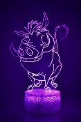 Lampe 3d personnalisée à led - Disney Pumba