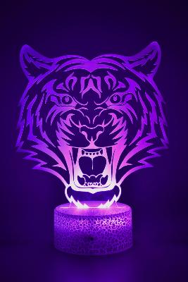 Lampe 3d personnalisée à led - Tigre