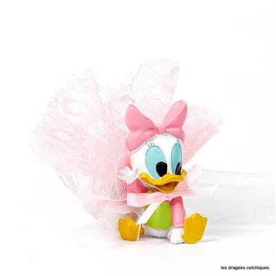 Figurine walt disney Daisy 7 cm + tulle