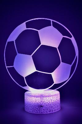 Lampe 3d personnalisée à led - Football ballon | Veilleuse Enfant, Décoration Chambre, Cadeau Personnalisé Anniversaire et Noël