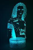 Lampe 3d personnalisée à led - Footballeur Guendouzi | Veilleuse Enfant, Décoration Chambre, Cadeau Personnalisé Anniversaire et Noël