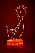 Lampe 3d personnalisée à led - Girafe
