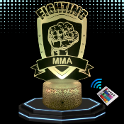 Lampe de chevet LED 3D - Boxe MMA | Veilleuse, Dcoration Maison, Cadeau Personnalis Anniversaire et Nol