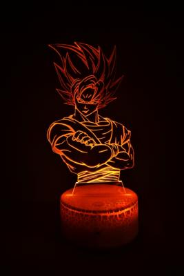 Lampe 3d personnalisée à led - Dragon Ball Z Sangoku