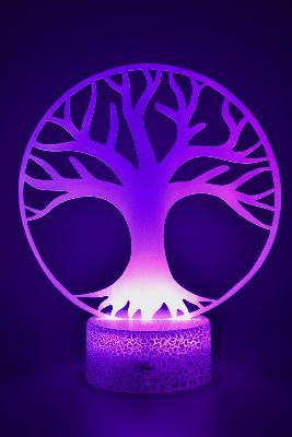 Lampe 3d personnalisée à led - Arbre de vie