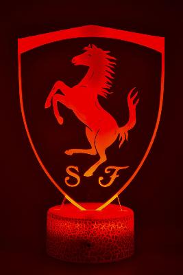 Lampe 3d personnalisée à led - Voiture  ferrari 