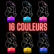 Lampe 3d personnalisée à led - Disney Winnie Ourson | Veilleuse Enfant Magique, Décoration Chambre, Cadeau Personnalisé Anniversaire et Noël