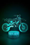 Lampe 3d personnalisée à led - Moto cross