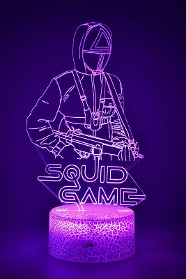 Lampe 3d personnalisée à led - Squid Game