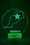 Lampe 3d personnalise  led - Pays Maroc | Veilleuse, Dcoration Maison, Cadeau Personnalis Anniversaire et Nol
