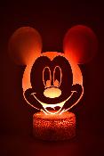 Lampe 3d personnalisée à led - Disney Mickey | Veilleuse Enfant Magique, Décoration Chambre, Cadeau Personnalisé