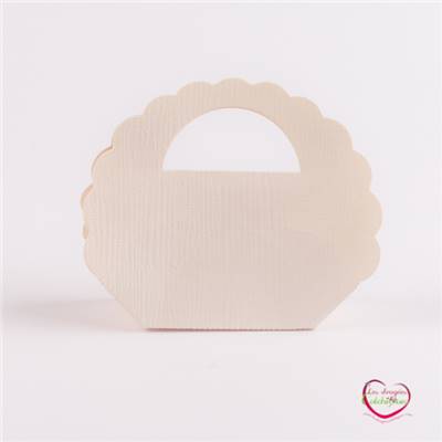 emballage carton sac blanc pour dragées vide 7x5x4,5 cm