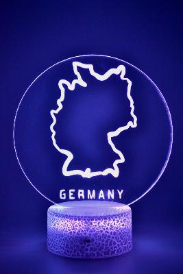 Lampe 3d personnalisée à led - Pays Allemagne