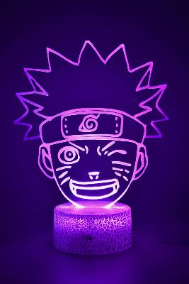 Lampe 3d personnalisée à led - Manga Naruto | Veilleuse Enfant, Décoration Chambre, Cadeau Personnalisé Anniversaire et Noël