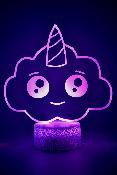 Lampe 3d personnalisée à led - Nuage | Veilleuse Enfant, Décoration Chambre, Cadeau Personnalisé Anniversaire et Noël