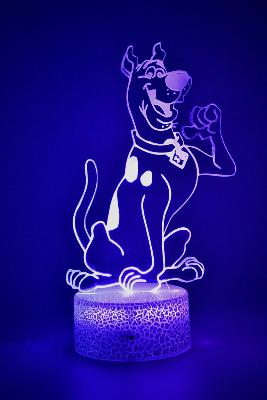 Lampe 3d personnalisée à led - Chien Scooby Doo