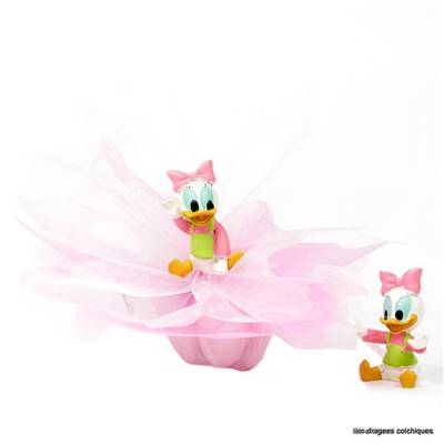 ballotin à dragées tulle avec daisy