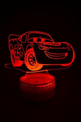 Lampe 3d personnalisée à led - Disney Cars