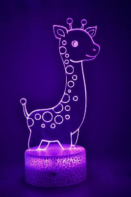 Lampe 3d personnalisée à led - Girafe